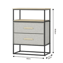 Load image into Gallery viewer, Fraser Country 2 Drawer Storage Nightstand - Set of 2