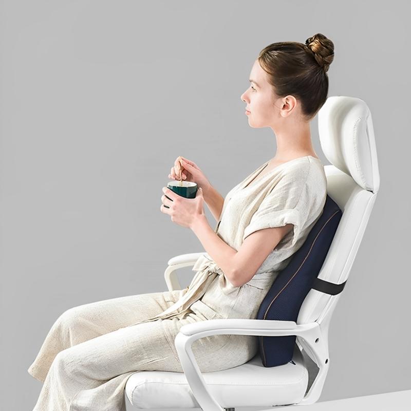 COMFEYA Memory Foam Lumbar Support Pillow - Black