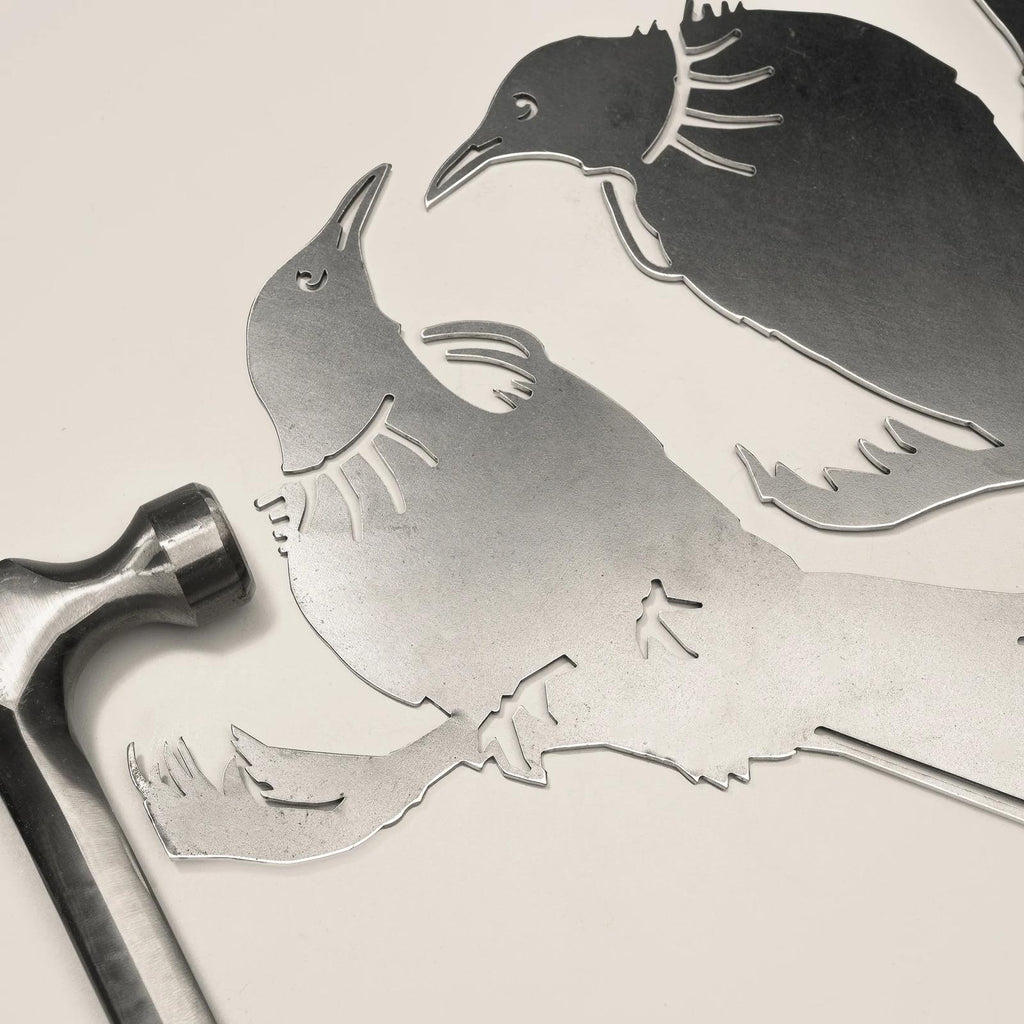 MetalBird Tui Twosome Garden Art