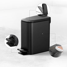 Load image into Gallery viewer, STORFEX Stainless Steel Rubbish Bin - Black (6L)