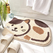 Load image into Gallery viewer, Soft Microfibre Bath Mat - Calico Cat (45 x 65cm)