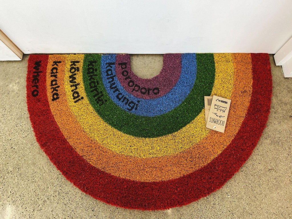 Moana Road: Te Reo Rainbow Doormat