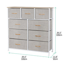 Load image into Gallery viewer, Ovela 9 Drawer Storage Chest - Beige
