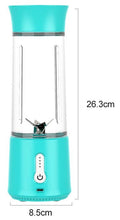 Load image into Gallery viewer, USB Rechargeable Portable Blender - 500ml (Blue)