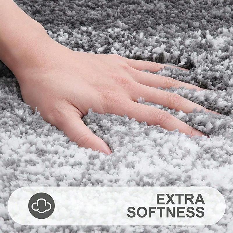50x75cm Ultra-Absorbent Bathroom Rug - Grey