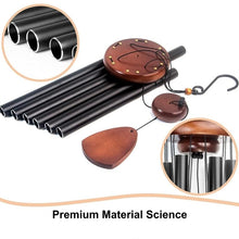 Load image into Gallery viewer, GREENHAVEN 37&quot; Large Aluminium Wind Chime - Black