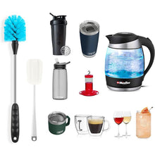 Load image into Gallery viewer, CLEANFOK 5-Pack Stainless Steel Long Handled Bottle Brush Set