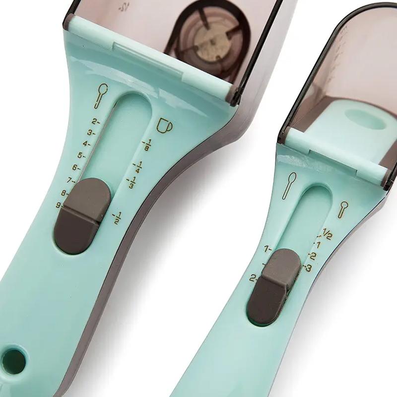 Plastic Adjustable Measuring Spoon Set (Set of 2)