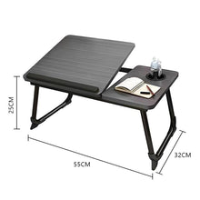Load image into Gallery viewer, COMFEYA Adjustable Lap Desk with Cup Holder - Black