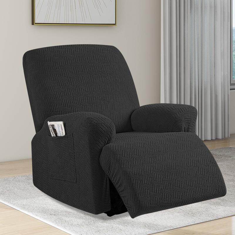COMFEYA 1 Seater Recliner Cover for Lounge Chair - Black