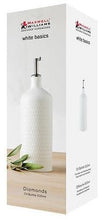 Load image into Gallery viewer, Maxwell &amp; Williams: White Basics Diamonds Oil Bottle With Stainless Steel Pourer (500ml)