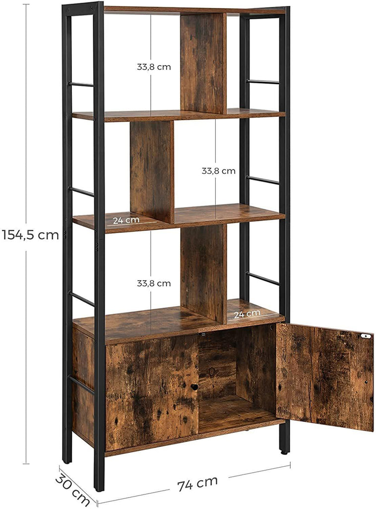 Vasagle Storage Bookshelf - 4-Tier
