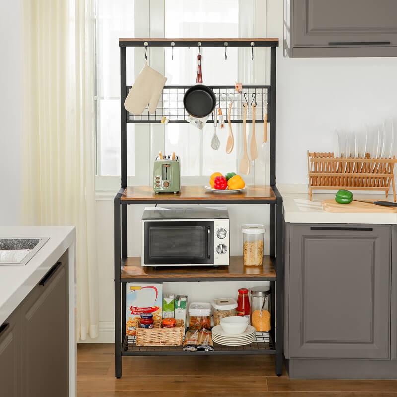 Vasagle Industrial Kitchen Baker's Rack - 3-Tier (Rustic Brown)