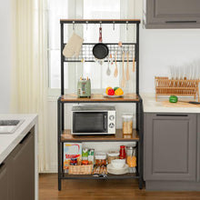 Load image into Gallery viewer, Vasagle Industrial Kitchen Baker&#39;s Rack - 3-Tier (Rustic Brown)