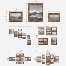 Load image into Gallery viewer, SONGMICS Collage Picture Frames (Pack of 10) - Rustic Brown