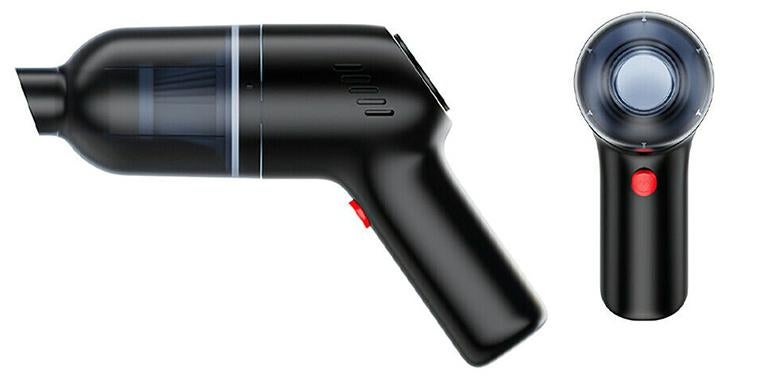 Wireless Handheld Car Vacuum Cleaner with 8000Pa Suction - Black