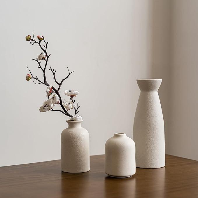 Fraser Country: Minimalist Vase Set - Cream (Set of 3)