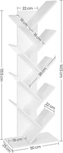 Load image into Gallery viewer, Vasagle : 8-Tier Tree Bookshelf - White
