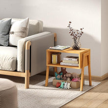 Load image into Gallery viewer, STORFEX: Bamboo Stackable End Tables (Set of 2)