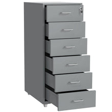 Load image into Gallery viewer, Gorilla Office - Mobile Metal 6 Drawer Cabinet -Grey
