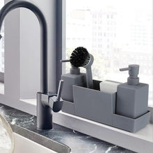 Load image into Gallery viewer, STORFEX Kitchen Soap Dispenser with Sponge Holder - Grey