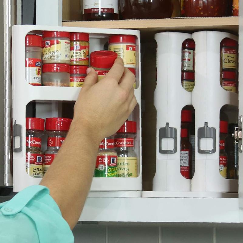 STORFEX Slide & Rotate Spice Rack