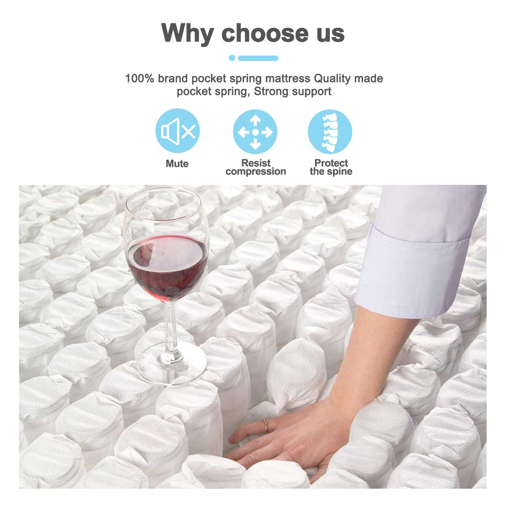 Fraser Country: Deluxe Pocket Spring Mattress - Single