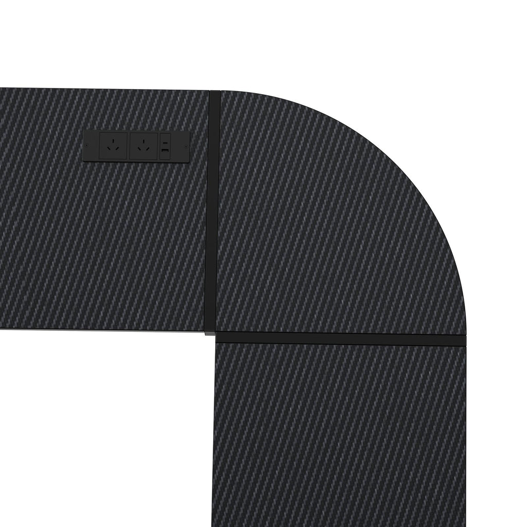 Fraser Country: 1540x1170x740mm Corner Desk with USB Outlet