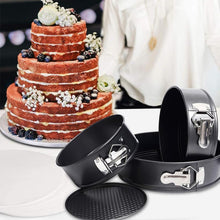 Load image into Gallery viewer, OZZYCOOK 100pcs Round Springform Cake Pan Set with Decorating Tools