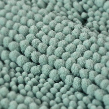 Load image into Gallery viewer, COMFEYA 2pcs Non Slip Shaggy Chenille Bathroom Mat Set - Green
