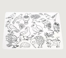 Load image into Gallery viewer, Moana Road: Silicone Colouring Placemats - Animals of Aotearoa