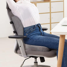 Load image into Gallery viewer, COMFEYA Memory Foam Seat Cushion and Lumbar Support Pillow - Gray