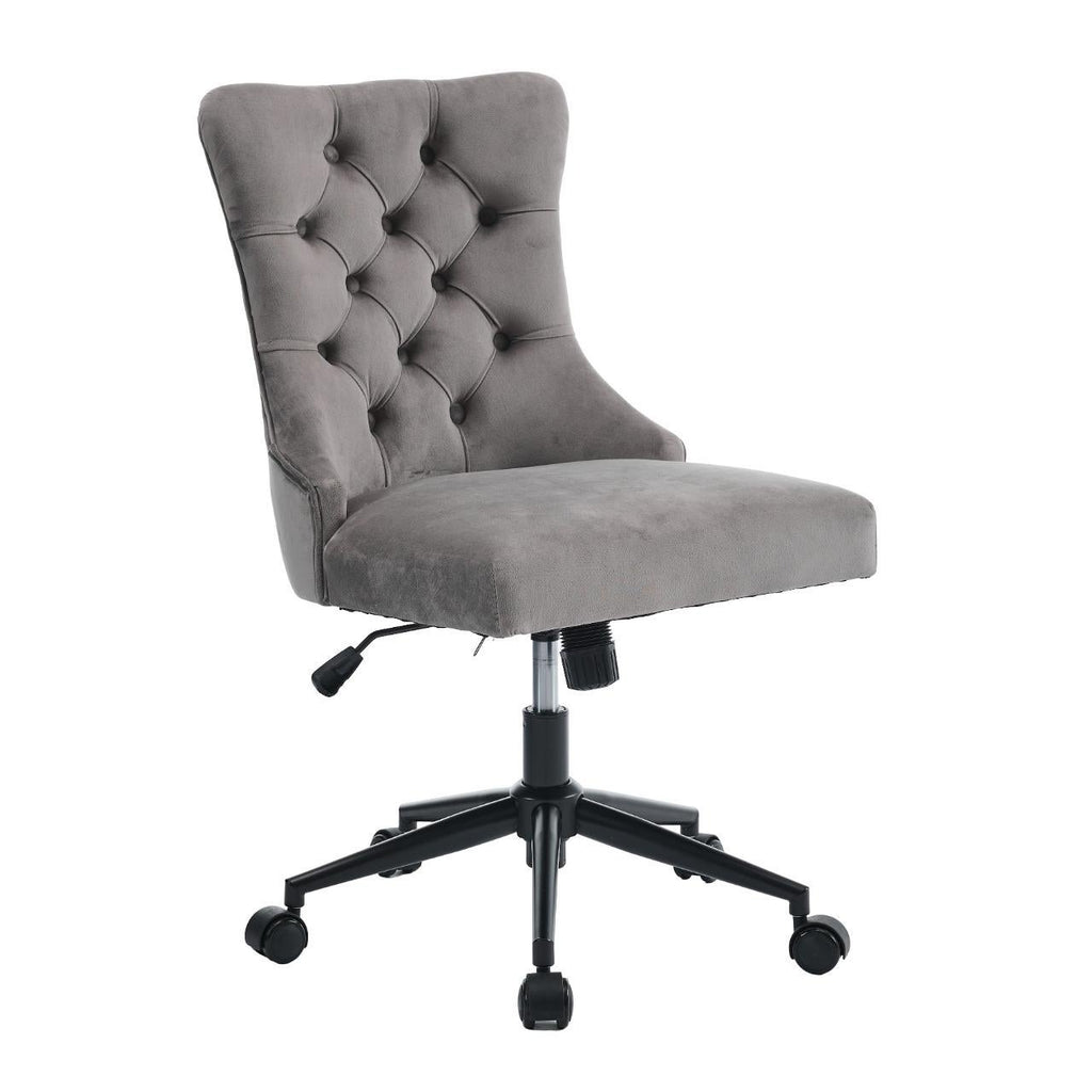 Gorilla Office: Ella Velvet Chair - Grey