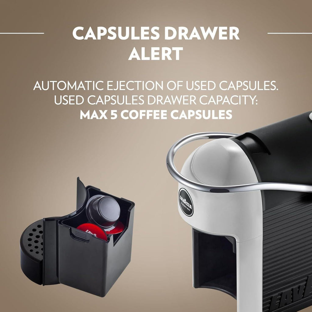 Lavazza Jolie & Milk Coffee Capsule Machine, White
