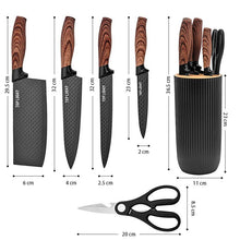 Load image into Gallery viewer, 6-Piece Super Sharp Knife Set with Universal Knife Block