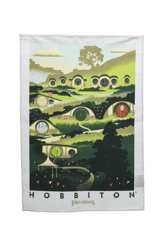 Lord of the Rings: Tea Towel - Rivendell & Hobbiton - The Lord of the Rings