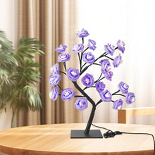 Load image into Gallery viewer, LUMIRO LED Rose Tree Lamp - Purple