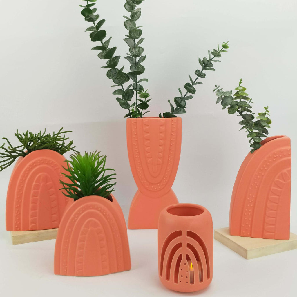 Urban Products: Addie Rainbow Tealight Holder - Peach (11cm)
