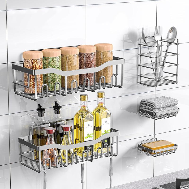 STORFEX 5 Pcs Bath Organizers Shelves