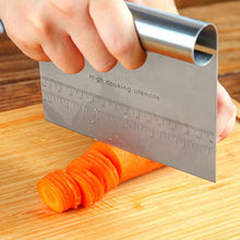Load image into Gallery viewer, OZZYCOOK 2-Pack Dough Scraper &amp; Cutter - Stainless Steel