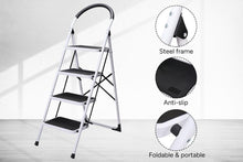 Load image into Gallery viewer, Certa Steel Frame 4-Step Folding Ladder
