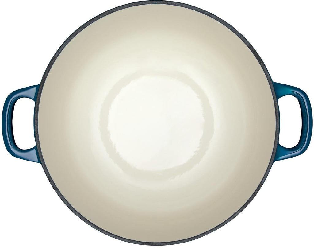 Maxwell & Williams: Cast Iron Round Casserole Dish - Midnight Blue (28cm/6.2L)