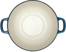 Load image into Gallery viewer, Maxwell &amp; Williams: Cast Iron Round Casserole Dish - Midnight Blue (28cm/6.2L)