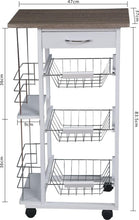 Load image into Gallery viewer, Fraser Country 4-Tier Kitchen Trolley