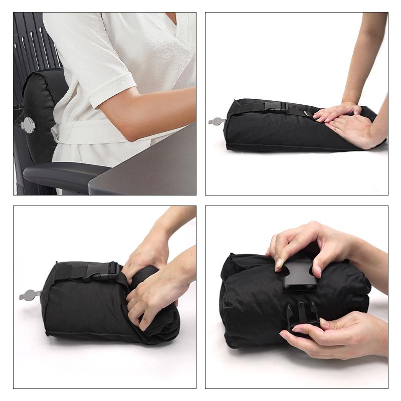 COMFEYA Inflatable Lumbar Pillow - Black
