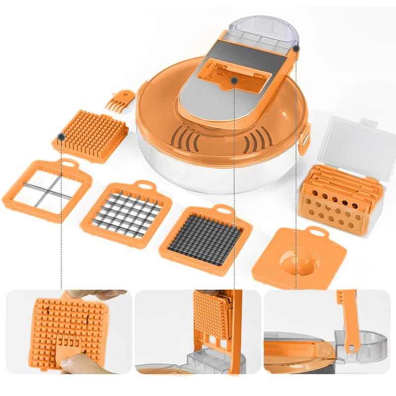COOKOZZY 13 in 1 Vegetable Chopper Set - Orange