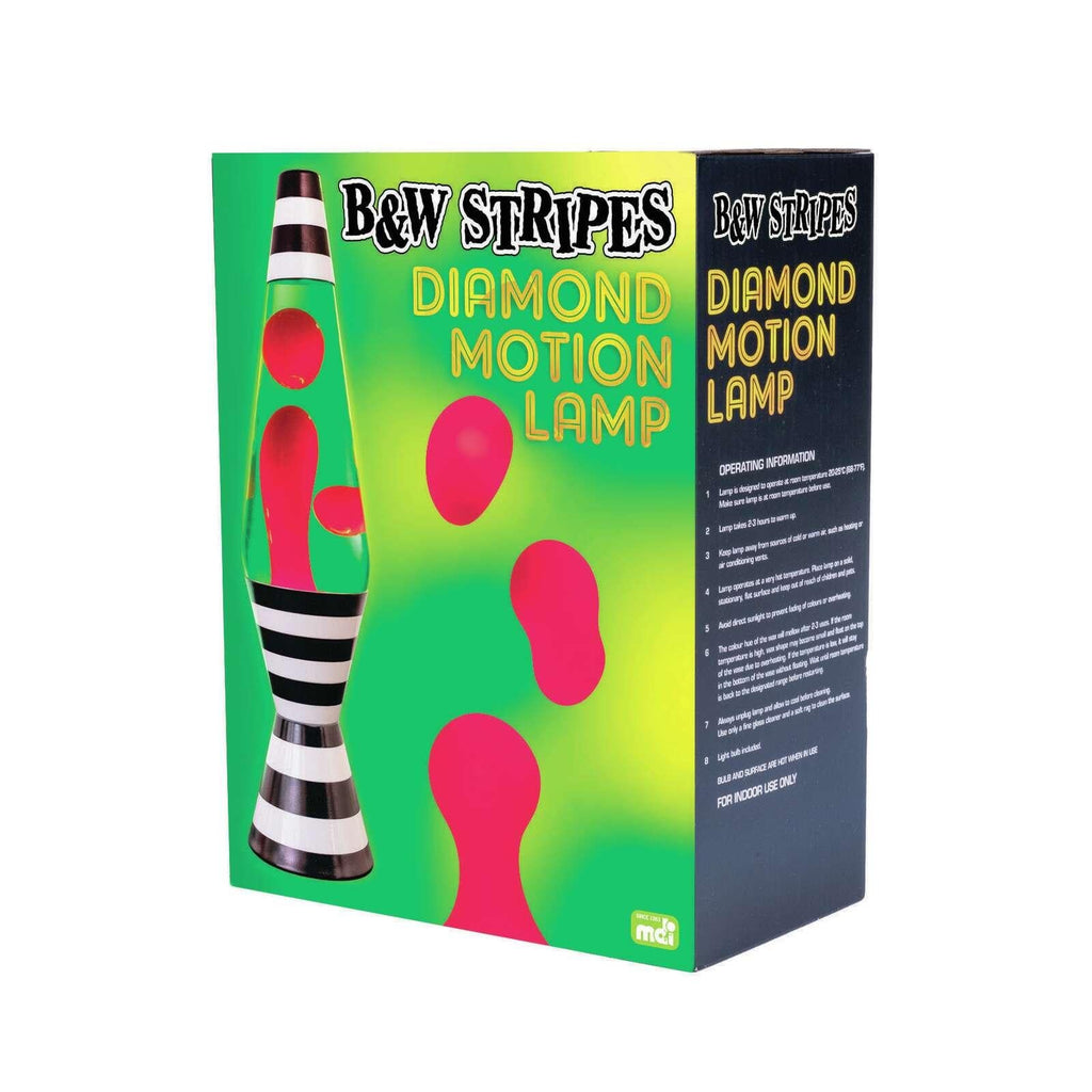 Black & White Stripes Diamond Motion Lamp