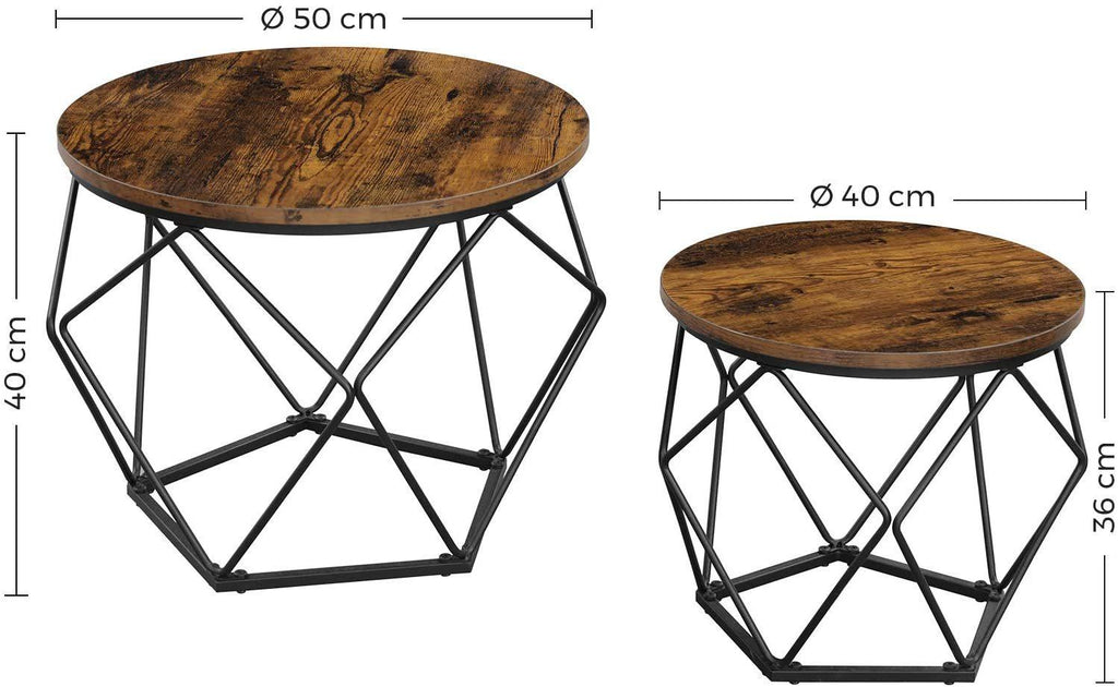 Vasagle Unique Coffee Table Set - (Set of 2)