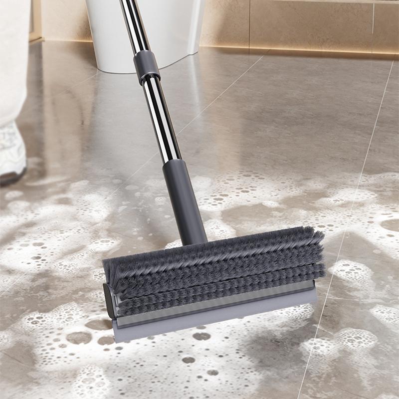 2 in 1 Scrape and Heavy-Duty Stiff Bristle Scrubber Brush