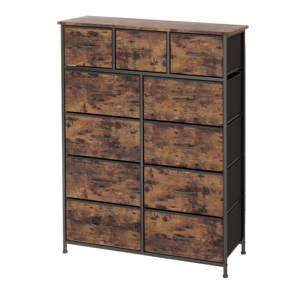 Fraser Country 11 Drawer Storage Chest - Rustic Walnut